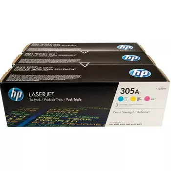 Картридж CF370AM набор картриджей (CMY) 305A для LaserJet M351/M451/M375/M475