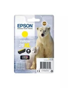 Картридж EPSON 26XL желтый повышенной емкости для XP-600/XP-700/XP-800