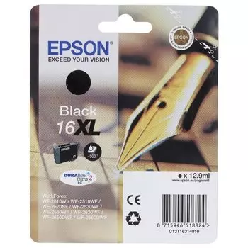 Картридж Epson C13T16314012 16XL черный для WF2010
