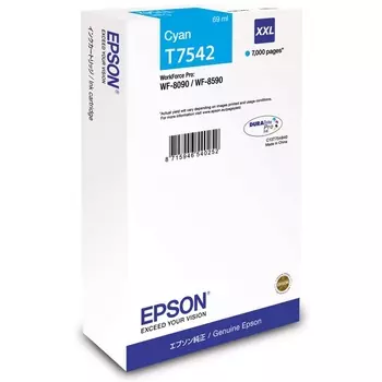 Картридж Epson C13T754240 экстраповышенной ёмкости (7000 стр.) для Epson WorkForce Pro WF-8090DW (голубой)