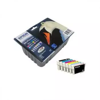 Картридж Epson T0817 (C13T11174A10) для Epson R270/290/RX590, набор из 6 картриджей