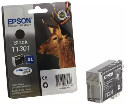 Картридж EPSON T1301 черный экстраповышенной емкости для SX525/SX620/BX320/BX625