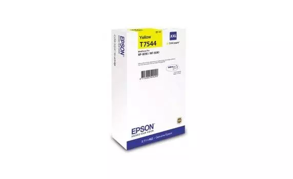 Картридж EPSON T7544 желтый экстраповышенной емкости для WF-8090/8590