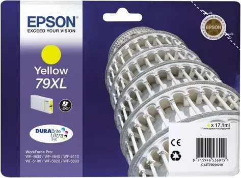 Картридж EPSON T7904 желтый повышенной емкости для WF-5110DW/WF-5620DWF