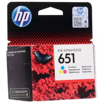 Картридж HP Ink Advantage 651 трехцветный (C2P11AE)