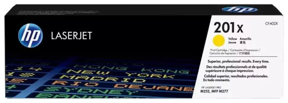 Картридж HP CF402X желтый увеличенной емкости HP 201A для LaserJet M252/277