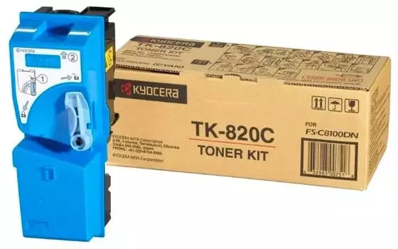 Картридж Kyocera голубой TK-820C на 7000 стр. для FS-C8100DN