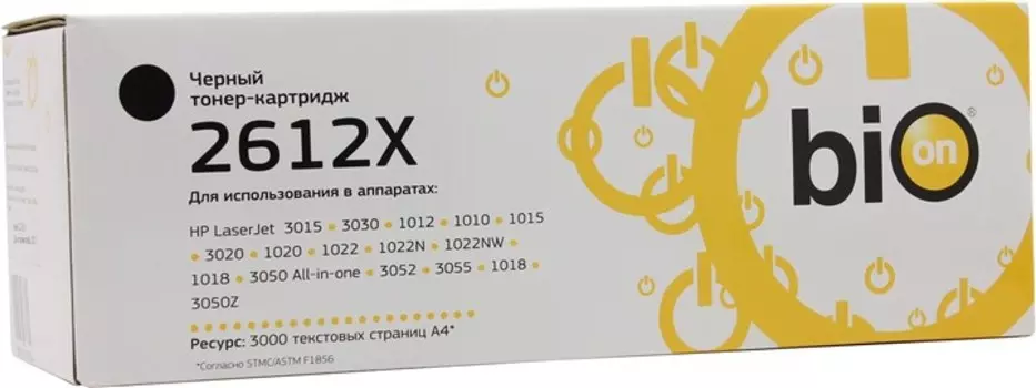 Картридж лазерный Bion BCR-Q2612X Black