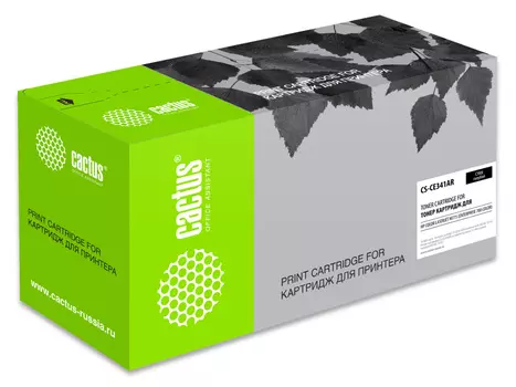 Картридж лазерный Cactus CS-CE341AR голубой (16000стр.) для HP CLJ M775