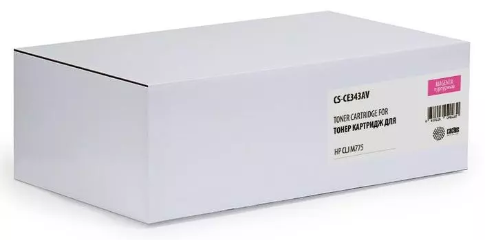 Картридж лазерный Cactus CS-CE343AV пурпурный (16000стр.) для HP CLJ M775