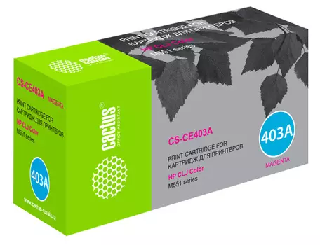 Картридж лазерный Cactus CS-CE403A пурпурный (6000стр.) для HP CLJ M551