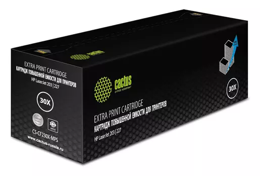Картридж лазерный Cactus CS-CF230X-MPS черный (5000стр.) для HP LJ 203/227
