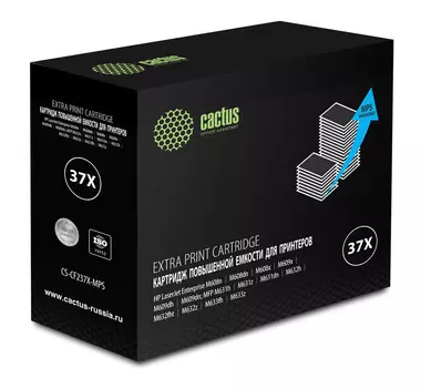 Картридж лазерный Cactus CS-CF237X-MPS черный (50000стр.) для HP LJ M608n/M608dn/M609x/M631h/M631z/M632h