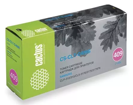Картридж лазерный Cactus CS-CLT-C409S голубой (1000стр.) для Samsung CLP-310/315/CLX-3170/3175/3175FN