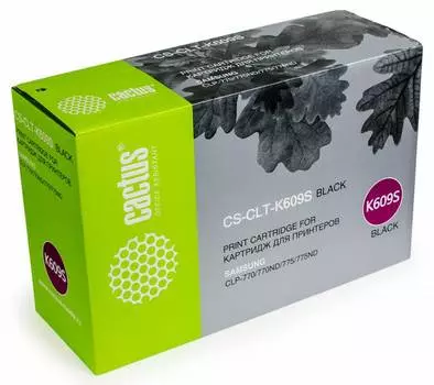 Картридж лазерный Cactus CS-CLT-K609S черный (7000стр.) для Samsung CLP 770/770ND/775/775ND