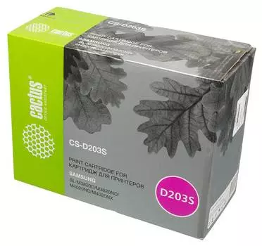 Картридж лазерный Cactus CS-D203S черный (3000стр.) для Samsung SL-M3820D/M3820ND/M4020ND/M4020NX