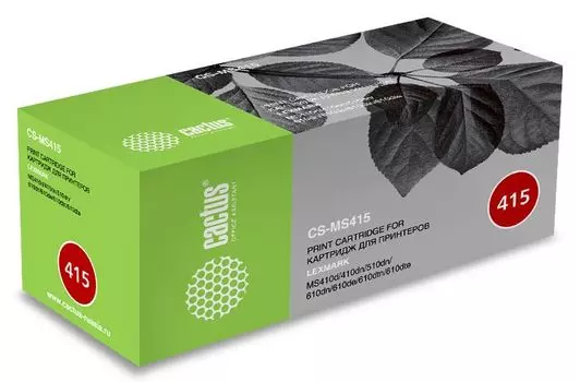Картридж лазерный Cactus CS-MS415 50F1X00/50F4X00/50F5U00 черный (10000стр.) для Lexmark MS410d/410dn/510dn/610dn/610de/610dtn/610dte