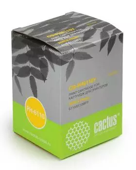 Картридж лазерный Cactus CS-PH6110Y 106R01204 желтый (1000стр.) для Xerox Phaser 6110