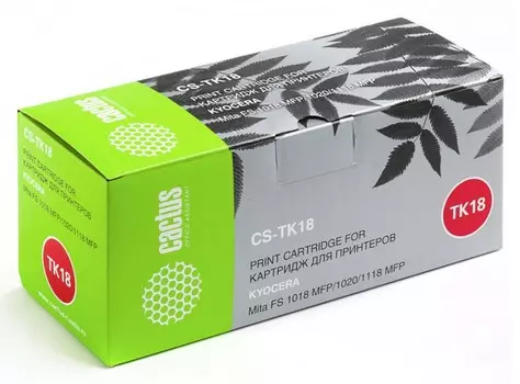 Картридж лазерный Cactus CS-TK18 черный (7200стр.) для Kyocera Mita FS 1018/1020/1118
