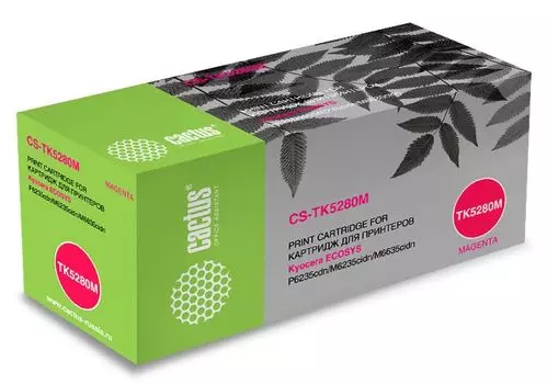 Картридж лазерный Cactus CS-TK5280M пурпурный (11000стр.) для Kyocera Ecosys P6235cdn/M6235cidn/M6635cidn