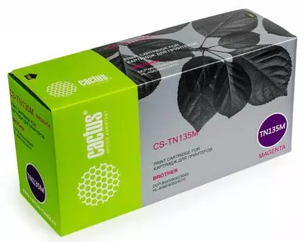 Картридж лазерный Cactus CS-TN135M пурпурный (4000стр.) для Brother DCP-9040/ 9042/9045/HL-4040/4050/4070