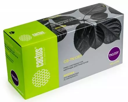 Картридж лазерный Cactus CS-TN135Y желтый (4000стр.) для Brother DCP-9040/9042/9045/HL-4040/4050/4070