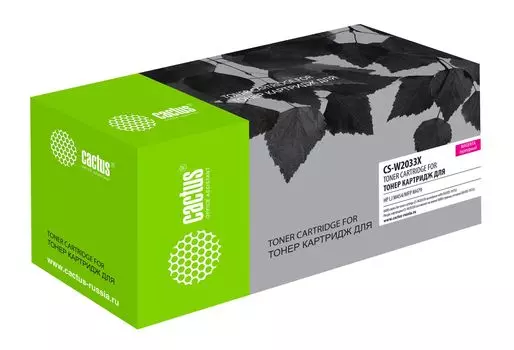 Картридж лазерный Cactus CS-W2033X пурпурный (6000стр.) для HP LJ M454/MFP M479