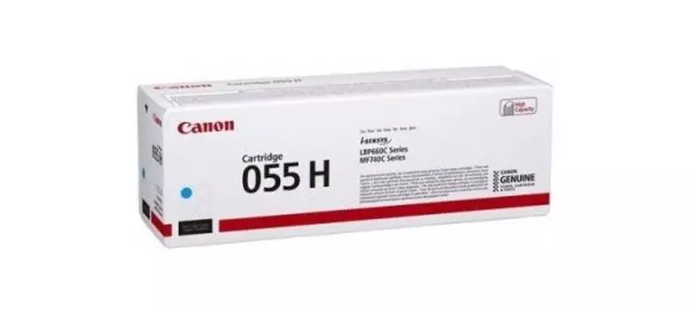 Картридж лазерный Canon 055 H C 3019C002 голубой (5900стр.) для Canon MF645Cx/MF643Cdw/MF641Cw/LBP623Cdw/621Cw