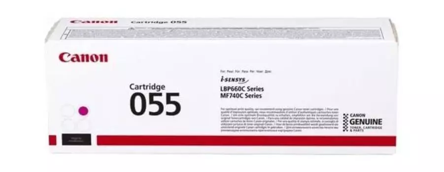 Картридж лазерный Canon 055 M 3014C002 пурпурный (2100стр.) для Canon MF746Cx/MF744Cdw/MF742Cdw/LBP664Cx/663Cdw