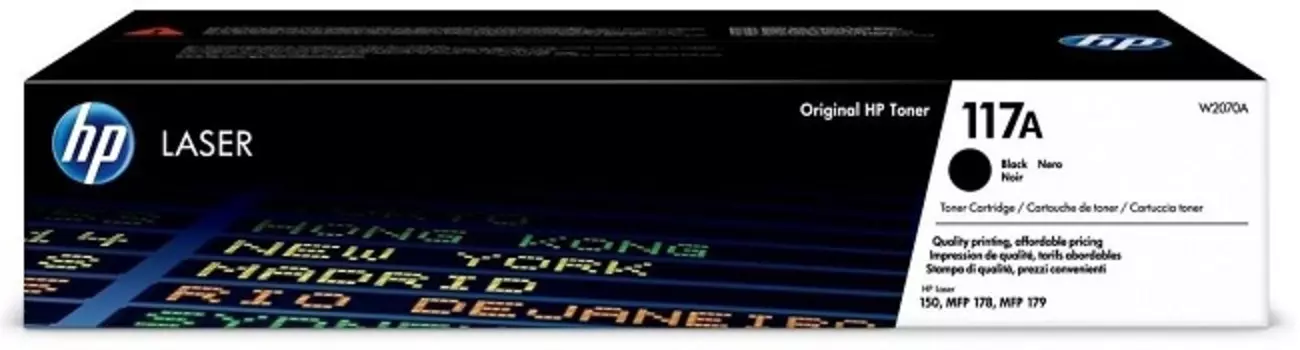Картридж лазерный HP 117 W2070A черный