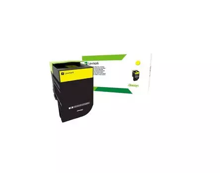 Картридж лазерный Lexmark 70C80YE желтый