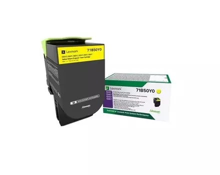Картридж лазерный Lexmark 71B50Y0 желтый