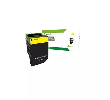 Картридж лазерный Lexmark 80C8XYE желтый
