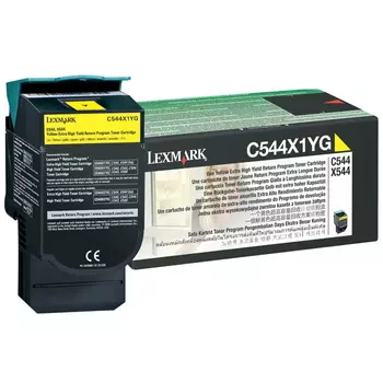 Картридж лазерный Lexmark C544X1YG желтый
