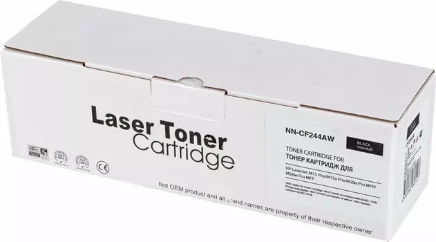 Картридж лазерный NN-CF244AW черный (1000стр.) для HP LJ M15 Pro/M15a Pro/M28a Pro MFP/M28w Pro MFP