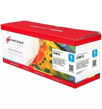 Картридж лазерный Static Control 002-01-SF401X CF401X голубой (2300стр.) для HP CLJ M252/252N/252DN/252DW/M277n/M277DW