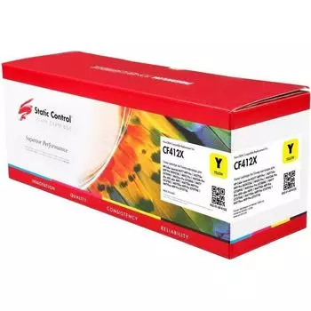 Картридж лазерный Static Control 002-01-SF412X CF412X желтый (5000стр.) для HP CLJ Pro M452dn/ M452dw/M477fdn/M477fdw