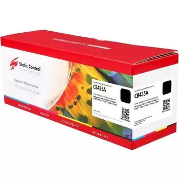 Картридж лазерный Static Control 002-01-TB435A CB435A черный (1500стр.) для HP LJ P1005/P1006
