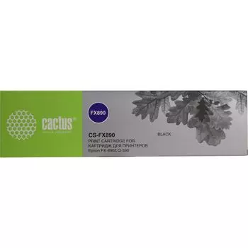 Картридж ленточный Cactus CS-FX890 черный для Epson FX-890/LQ-590
