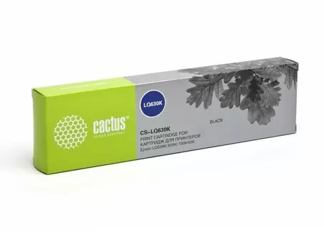 Картридж ленточный Cactus CS-LQ630 черный для Epson LQ-630K/635K/730K