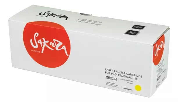 Картридж SAKURA 106R02235 для Xerox Phaser 6600/WC 6605 , желтый, 6000 к.