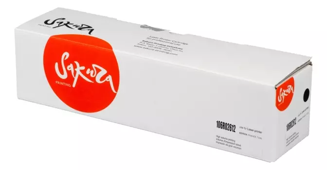 Картридж SAKURA 106R02612 для Xerox Phaser 7100, черный, 10 000 к. (в комплекте 2 шт., на 5 000 к. каждый)