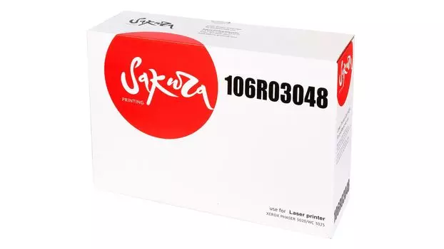 Картридж SAKURA 106R03048 для Xerox Phaser 3020, Xerox WorkCentre 3025, черный, 3000 к. (в комплекте 2 шт. SA106R02773, на 1 500 к. каждый)