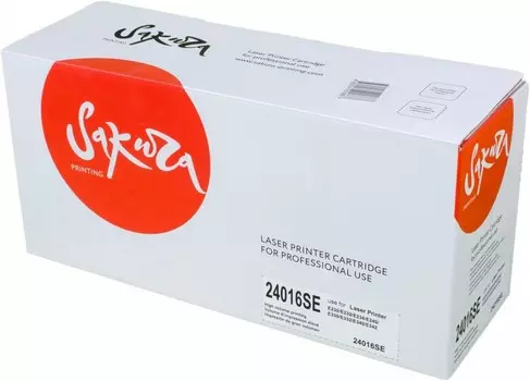 Картридж SAKURA 24016SE для Lexmark E230/E232/E234/E240/E330/E332/E340/E342, черный, 2500 к.