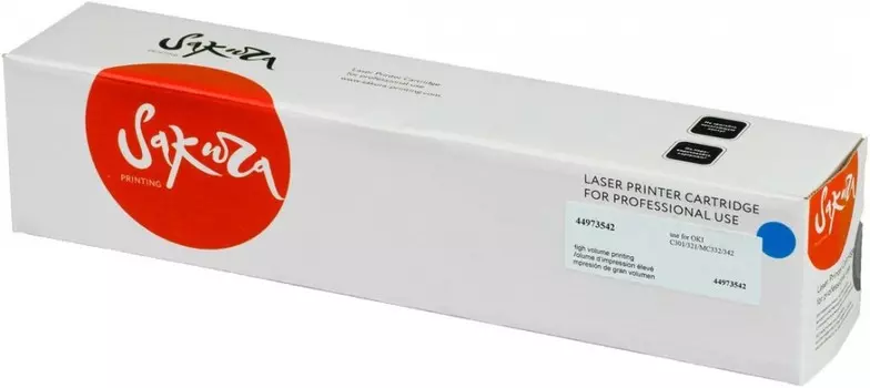 Картридж SAKURA 44973542 для OKI C301/321/MC332/342, пурпурный, 1500 к.