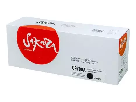 Картридж SAKURA C9700A для HP, черный, 4000 к. LJ 1500/LJ 2500series