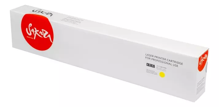 Картридж SAKURA CB382A (HP 824A) для HP Color LaserJet CP6015xh/ CP6015n/ CP6415dn, CM6030 /CM6030f/ CM6040/ CM6040f, желтый, 21000к.