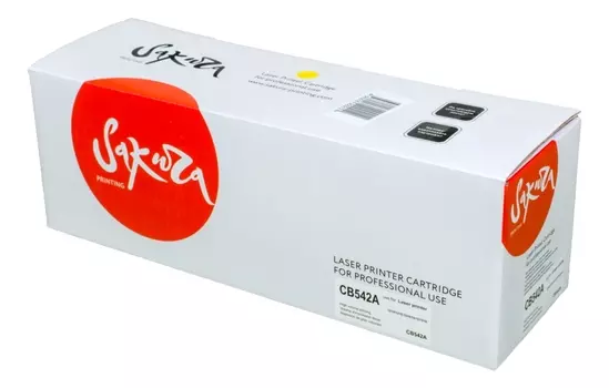 Картридж SAKURA CB542A для HP Color LJ CM1312MFP/CP1215/CP1515/CP1518, желтый, 1500 к.