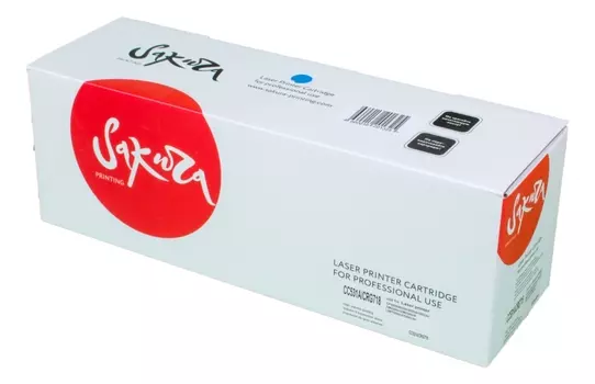 Картридж SAKURA CC531A/CRG718C для HPColor LaserJet CM2320fxiMFP/CM2320nMFP/ CM2320nfMFP/CP2025/CP2025n/CP2025dn/CP2025x,CANON LBP 7200/7200cn/iC MF8330/8350Cdn, голубой, 2800 к.