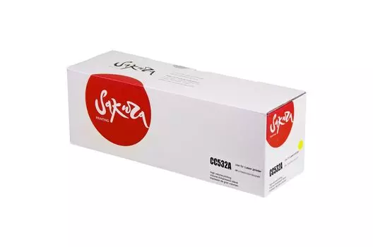 Картридж SAKURA CC532A для HP, желтый, 2800 к. LJ CM2320fxiMFP/CM2320nMFP/CM2320nfMFP/CP2025/CP2025n/CP2025dn/CP2025